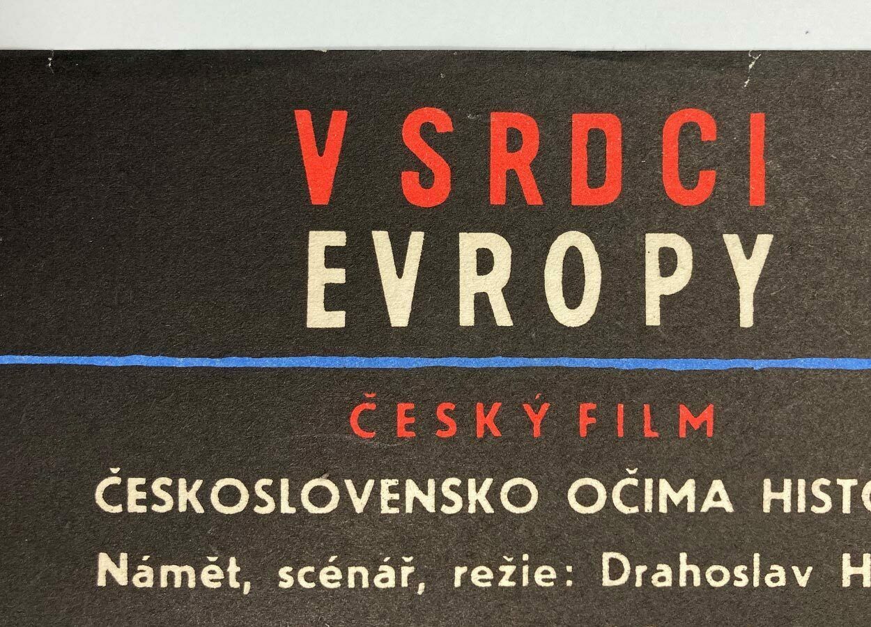 Movie Poster, In The Heart Of Europe, Břetislav šebek, 1968 photo buy