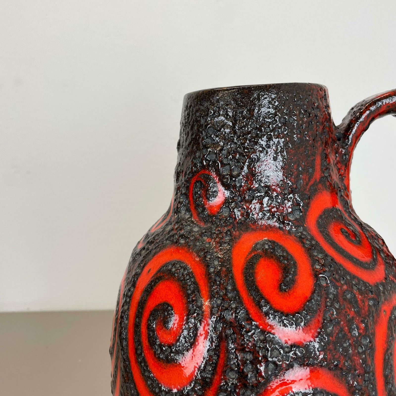 Large 38cm Pottery Fat Lava "Super Glaze" 279 38 Floor Vase By Scheurich, 1970s photo vinterior