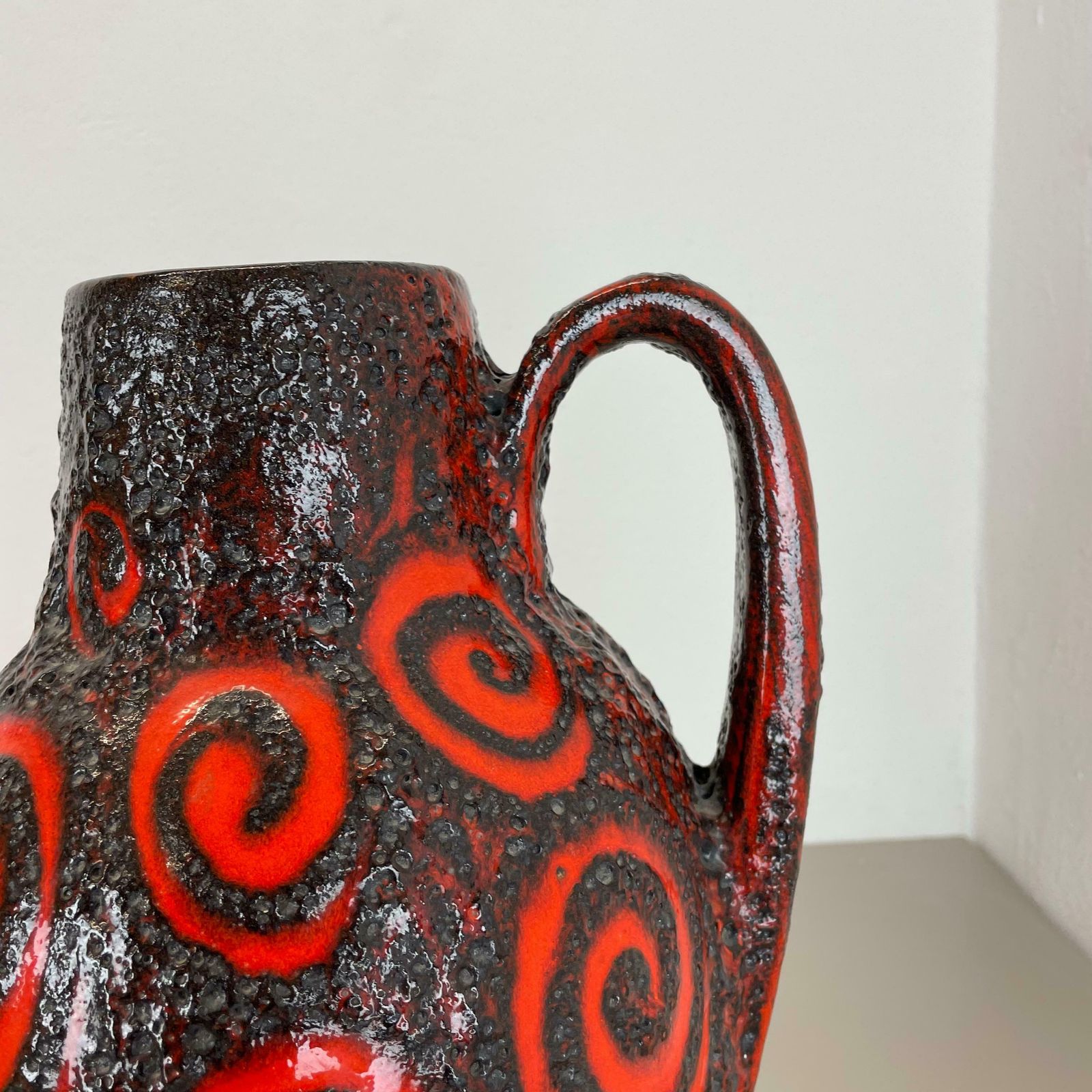 Large 38cm Pottery Fat Lava "Super Glaze" 279 38 Floor Vase By Scheurich, 1970s photo buy