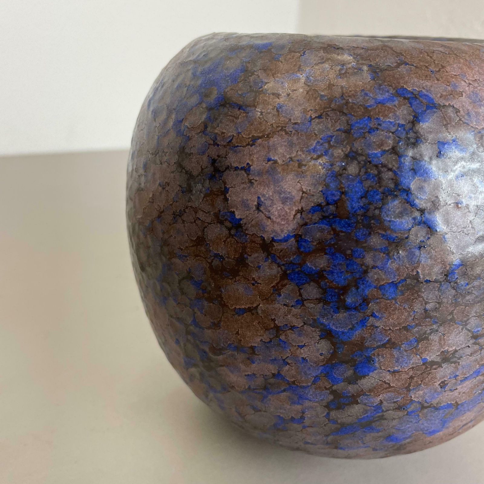 Super Rare Pottery Fat Lava Multi Color "802 2" Ball Vase Made By Ruscha, 1970s photo buy