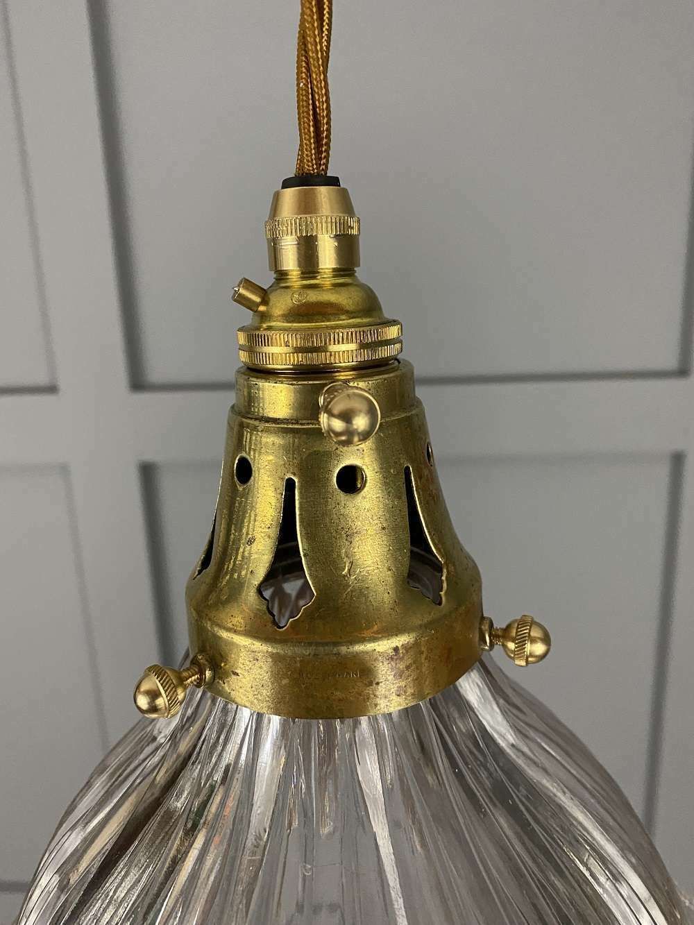 Vintage Holophane Pendant Light photo for sale