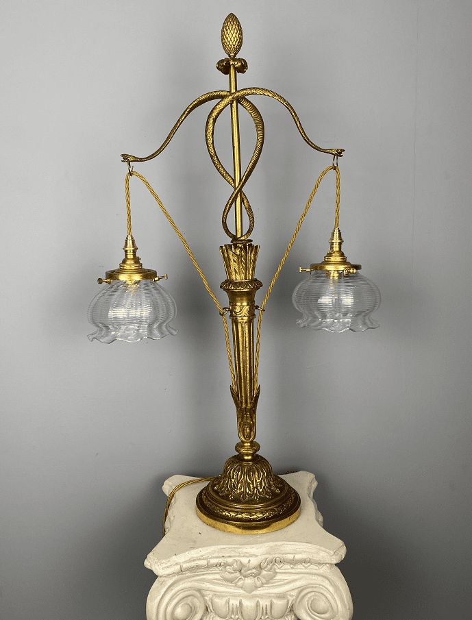 Antique French Table Lamp Caduseus – Rod Of Hermes photo 1395.0