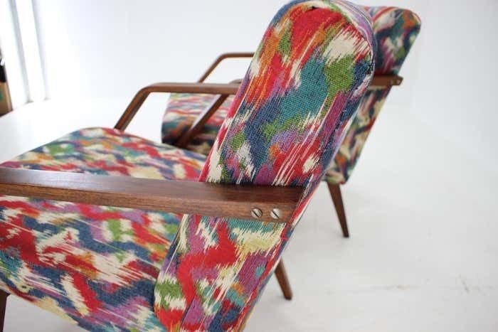 photo for sale 1960s Pair Of Restored Armchairs  Czechoslovakia