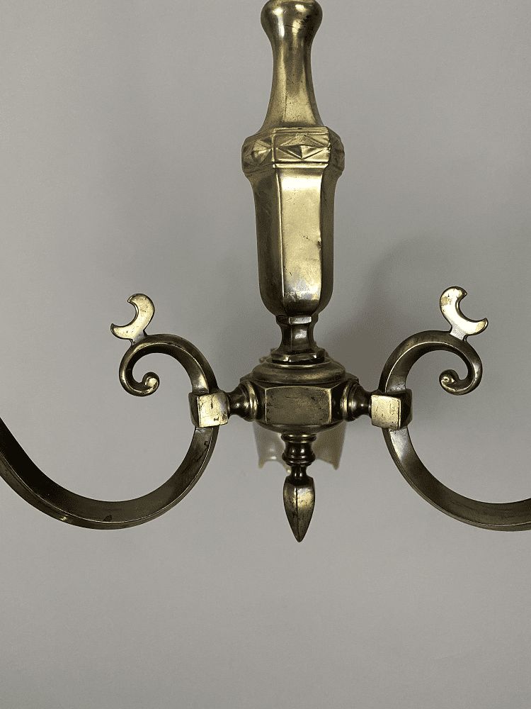 Nickel Plated Chandelier With Frosted Glass Shades photo furniture