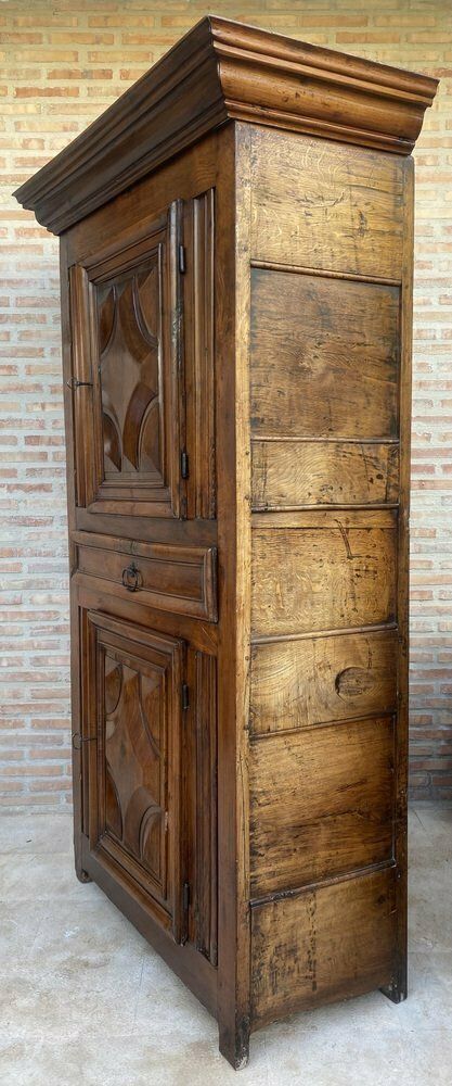 photo for sale Antique Dutch Baroque Light Oak Cupboard Or Cabinet, 18th Century