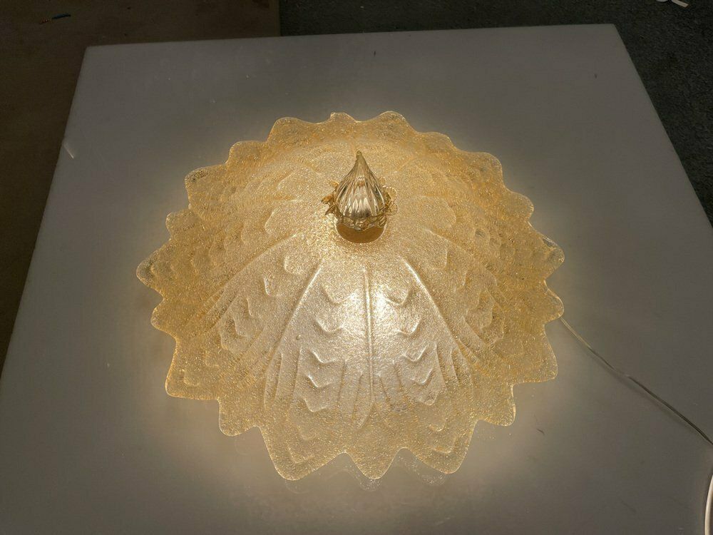 Murano Glass Flushmounts, 1980s, Set Of 2 photo furniture