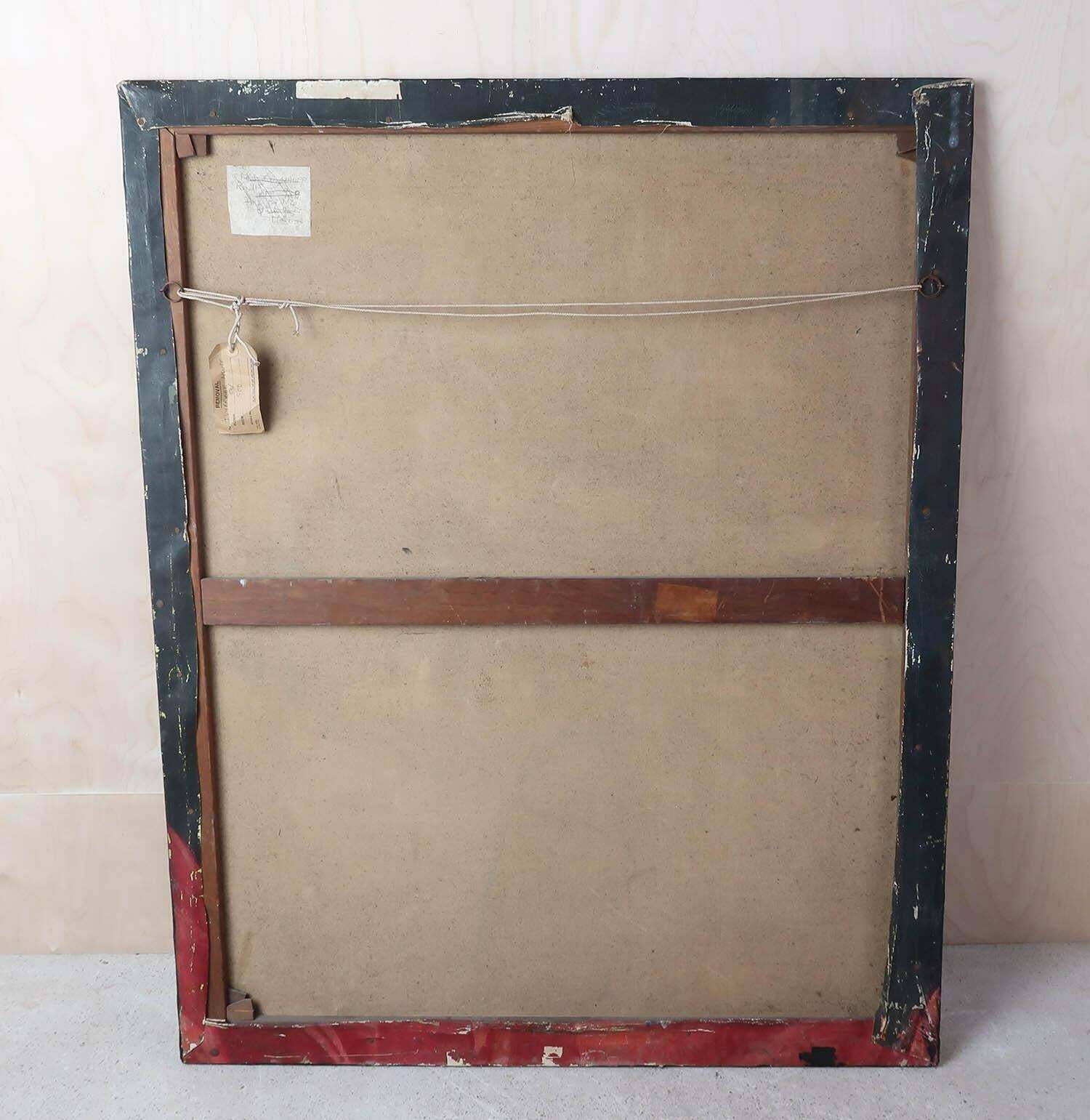 photo furniture Large Surrealist Oil Painting. English, Early 20th Century