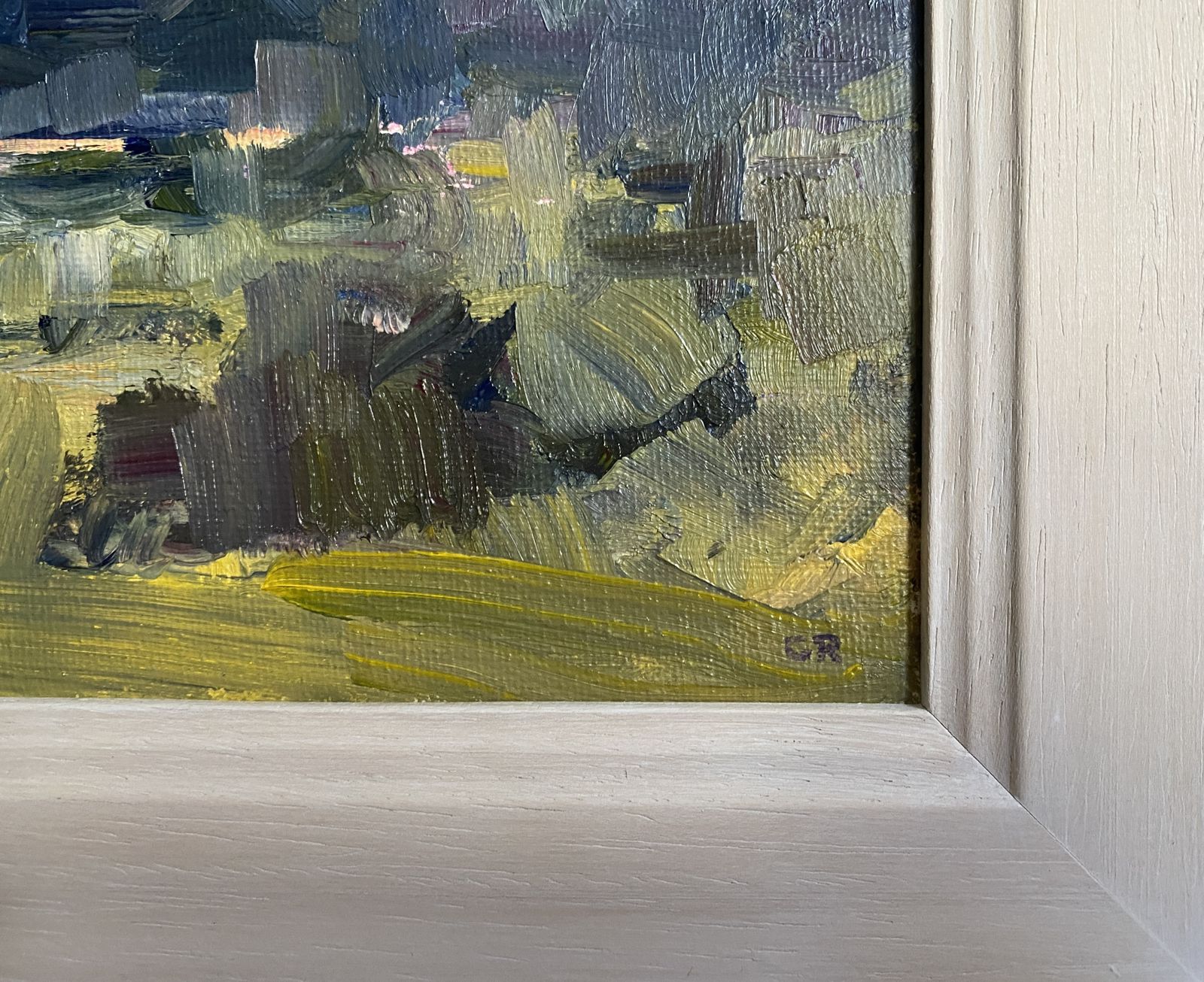 Charles Rodwell Oil On Canvas "Soft Greens" photo Art
