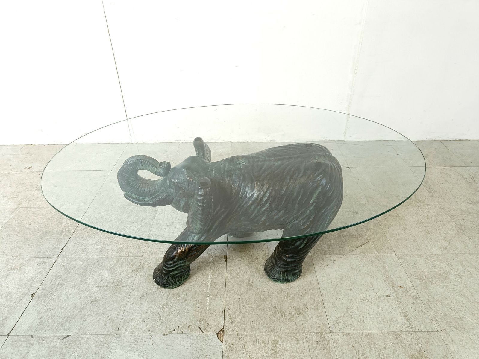 Unique Sculptural Elephant Coffee Table, 1970s photo Furniture