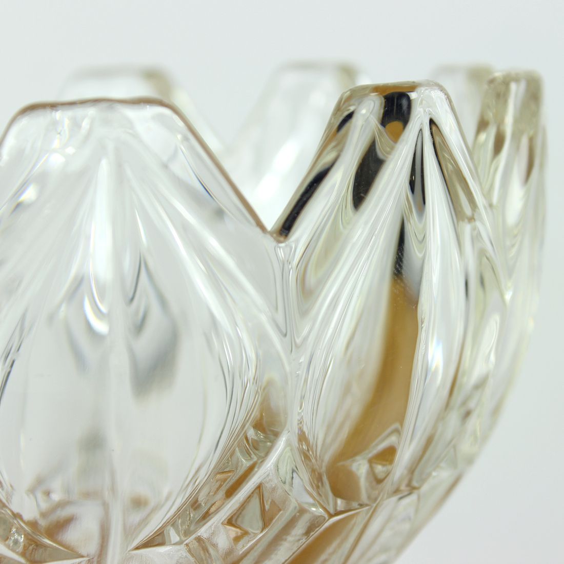 Unique Pressed Glass Bowl, Tulip Collection Hermanowa Hut, 1957 photo furniture