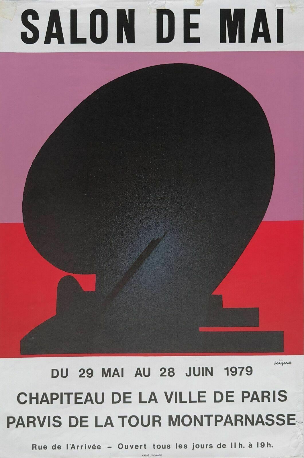 Kijno  Art Poster Poster Expo Exhibition 1979 Montparnasse Paris Salon De Mai