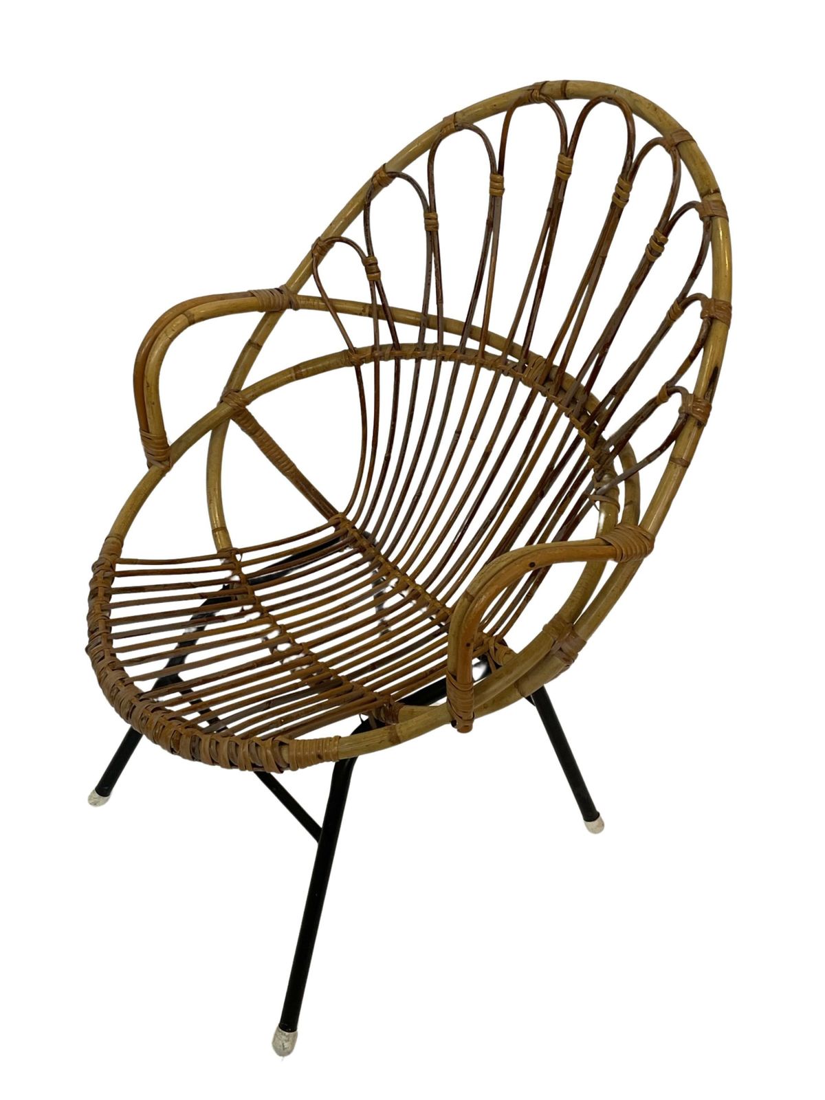 photo vintage Rattan Chair By Dirk Van Sliedregt Rohe Noordwolde 1960 In The Netherlands