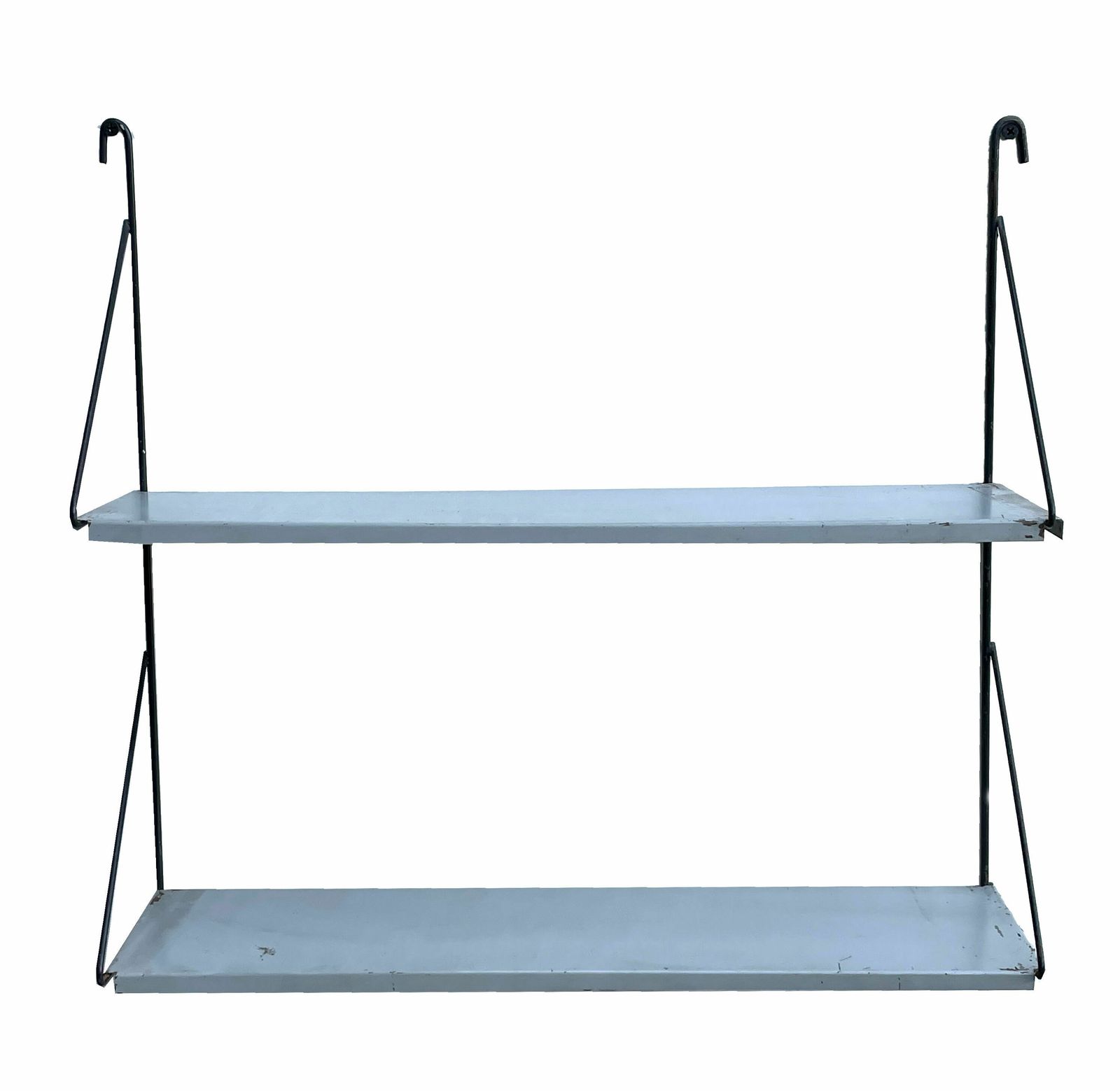 Vintage Metal Wall Shelf Wall Rack Minimalistic 1960’s photo 100.0