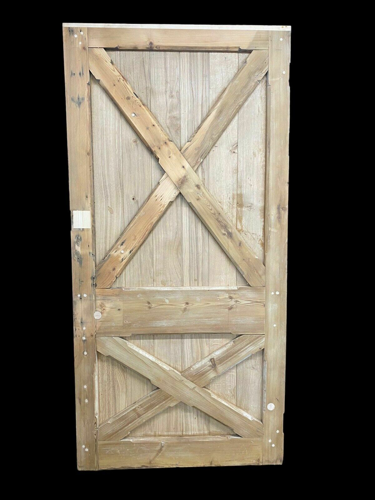 photo furniture Large Solid Oak Front Door Antique Period Reclaimed Old Wood Metal Cast Iron