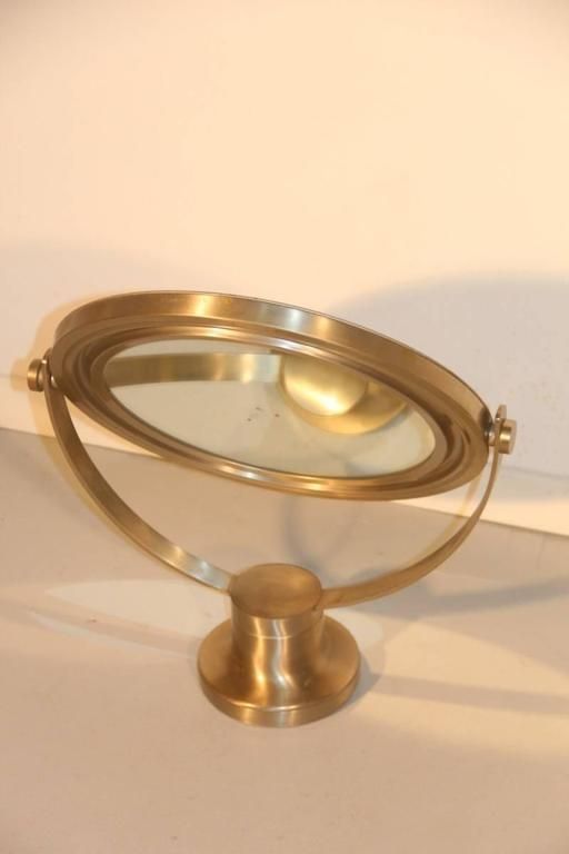 Swivel Mirror Brushed Metal Artemide Sergio Mazza, 1960s photo for sale