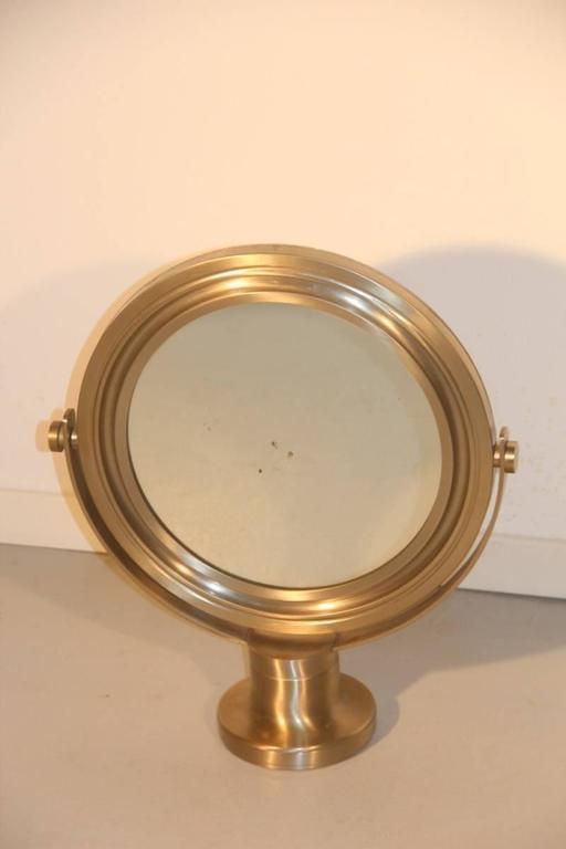 Swivel Mirror Brushed Metal Artemide Sergio Mazza, 1960s photo 1641.0