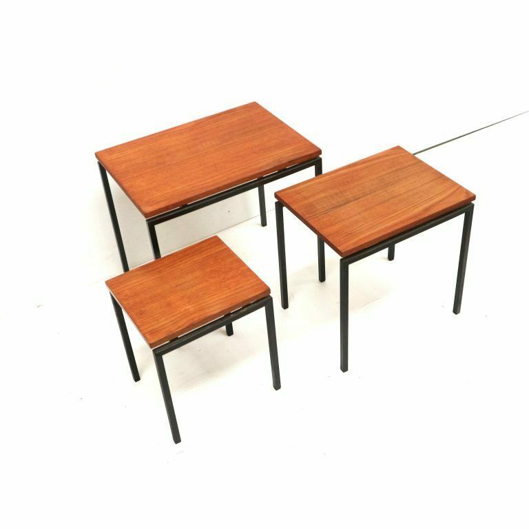 Vintage Nesting Tables / Set Of Side Tables By Cees Braakman For Pastoe photo buy