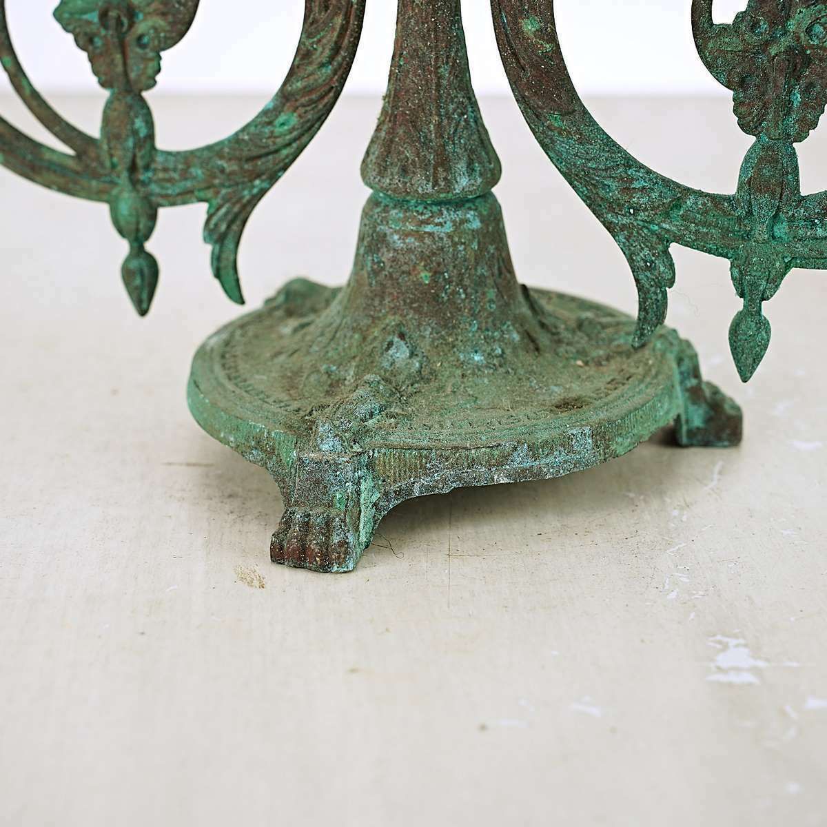 photo for sale Pair Of Vintage Metal Candelabra