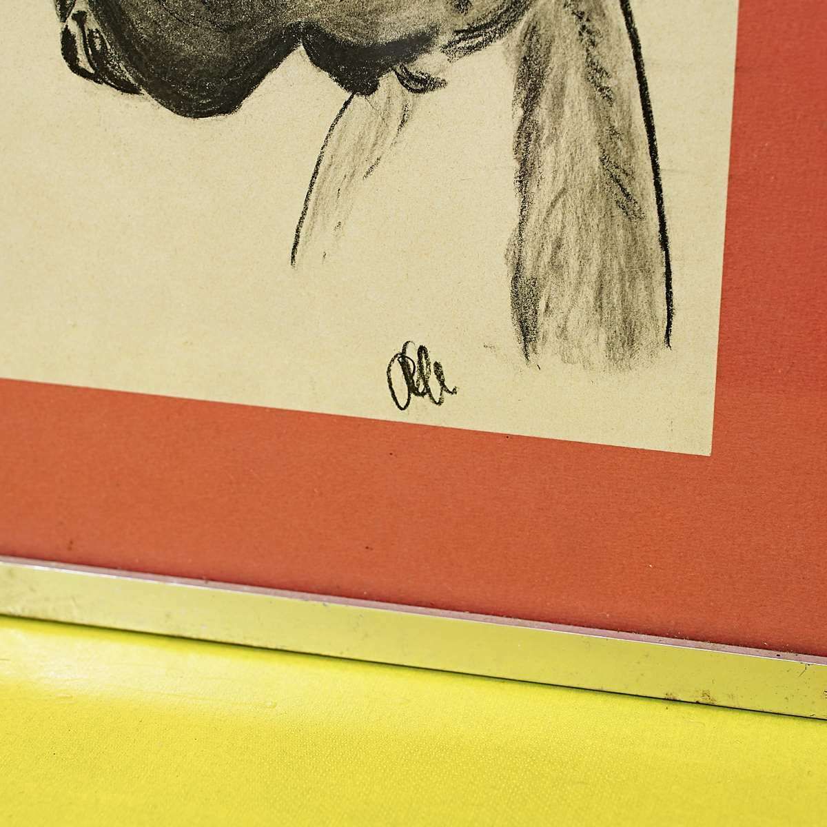 Pair Of Paintings With Dogs, Pittbull Drawing photo Art