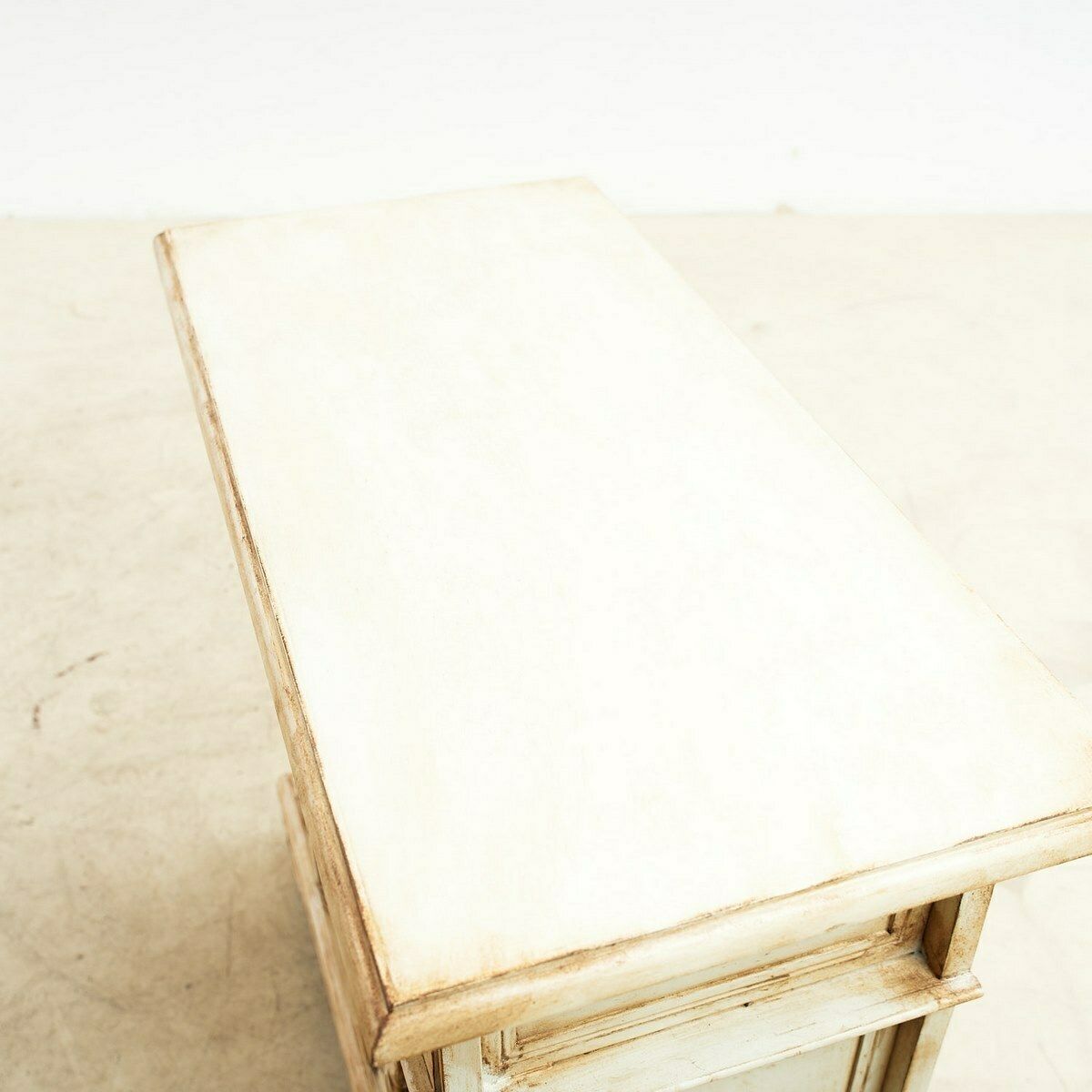 Cabinet, Tv Stand Shabby White With Dark Brown Shades photo buy