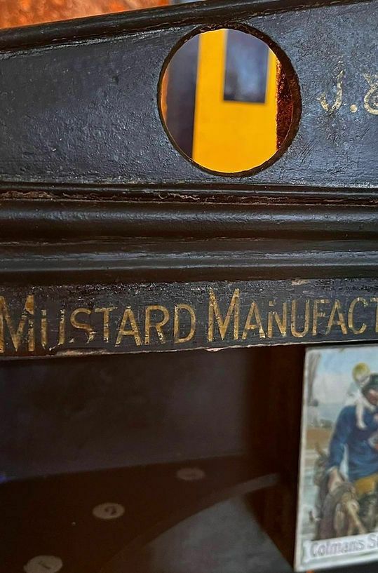 Late Victorian Antique Advertising Colmans Cabinet photo furniture