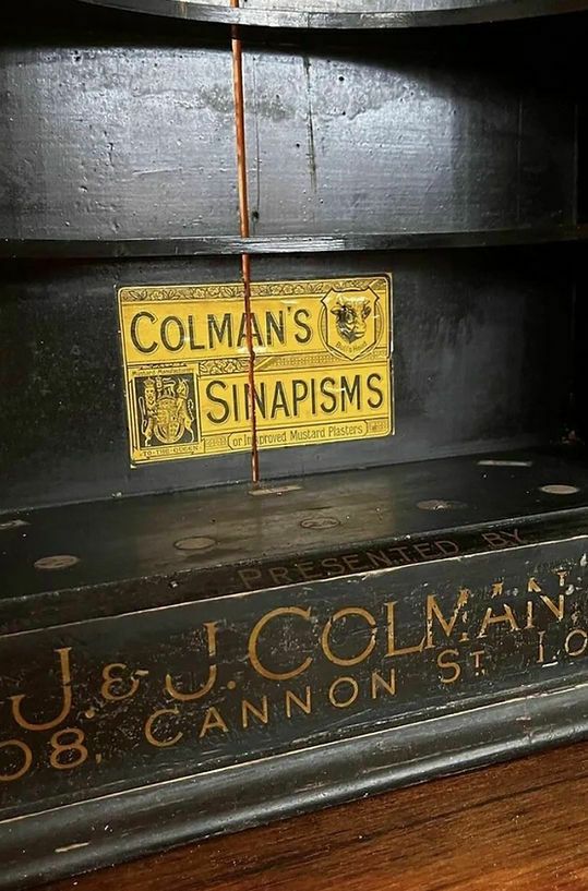 Late Victorian Antique Advertising Colmans Cabinet photo 1950.0