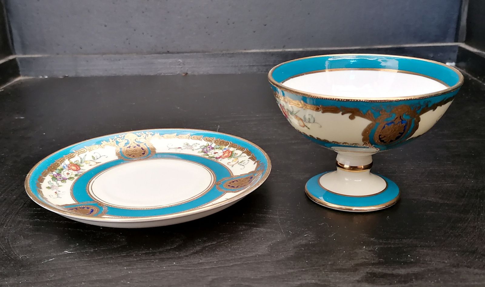 Noritaki Georgian Style 'Christening Fount' Bowl And Dish. Amazing. Rare Ref 5045 photo for sale