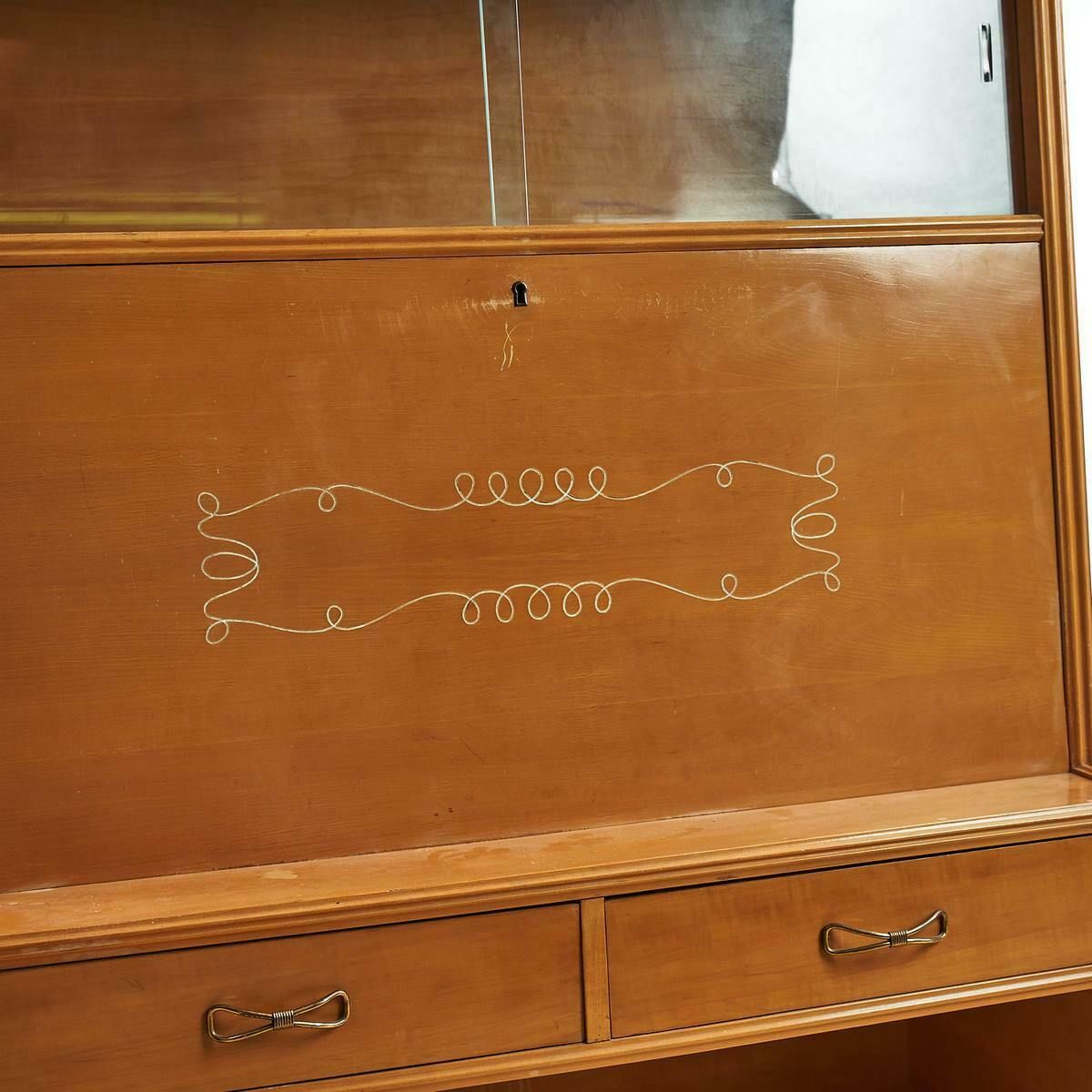 Bookcase Folding Desk From The 1960s 70s photo furniture