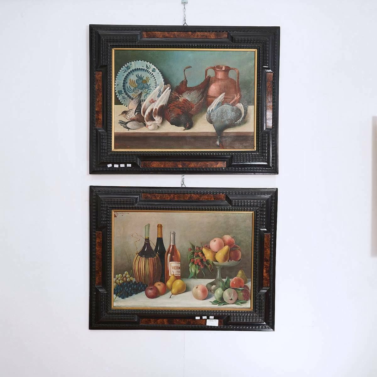 Pair Of Still Life Paintings From The Early 1900s