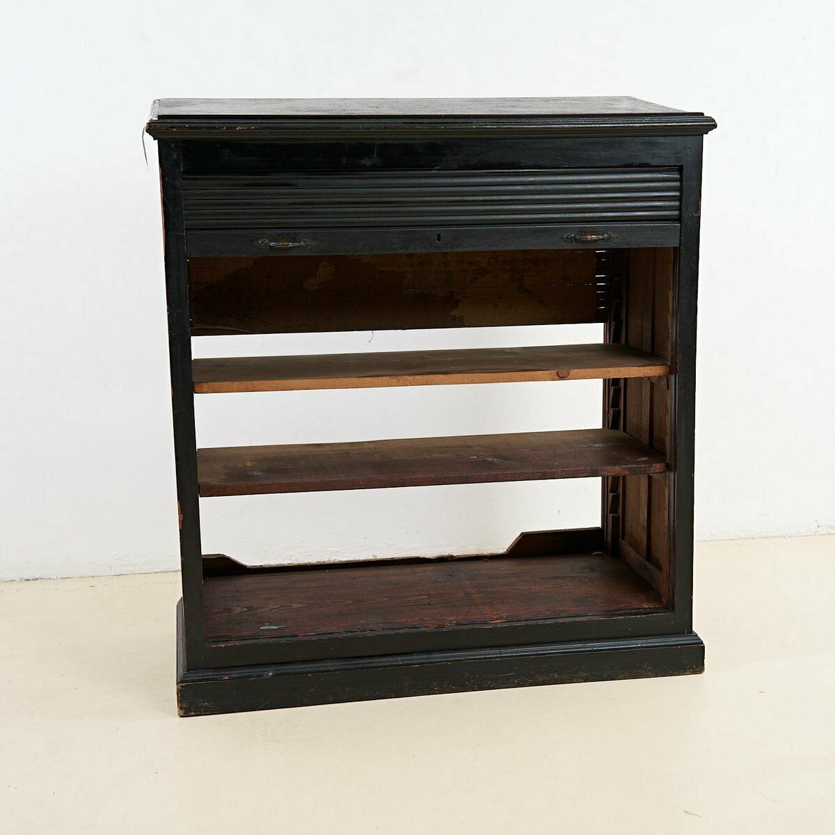 Rolling Shutter Cabinet From The 70s 80s, Black photo Furniture