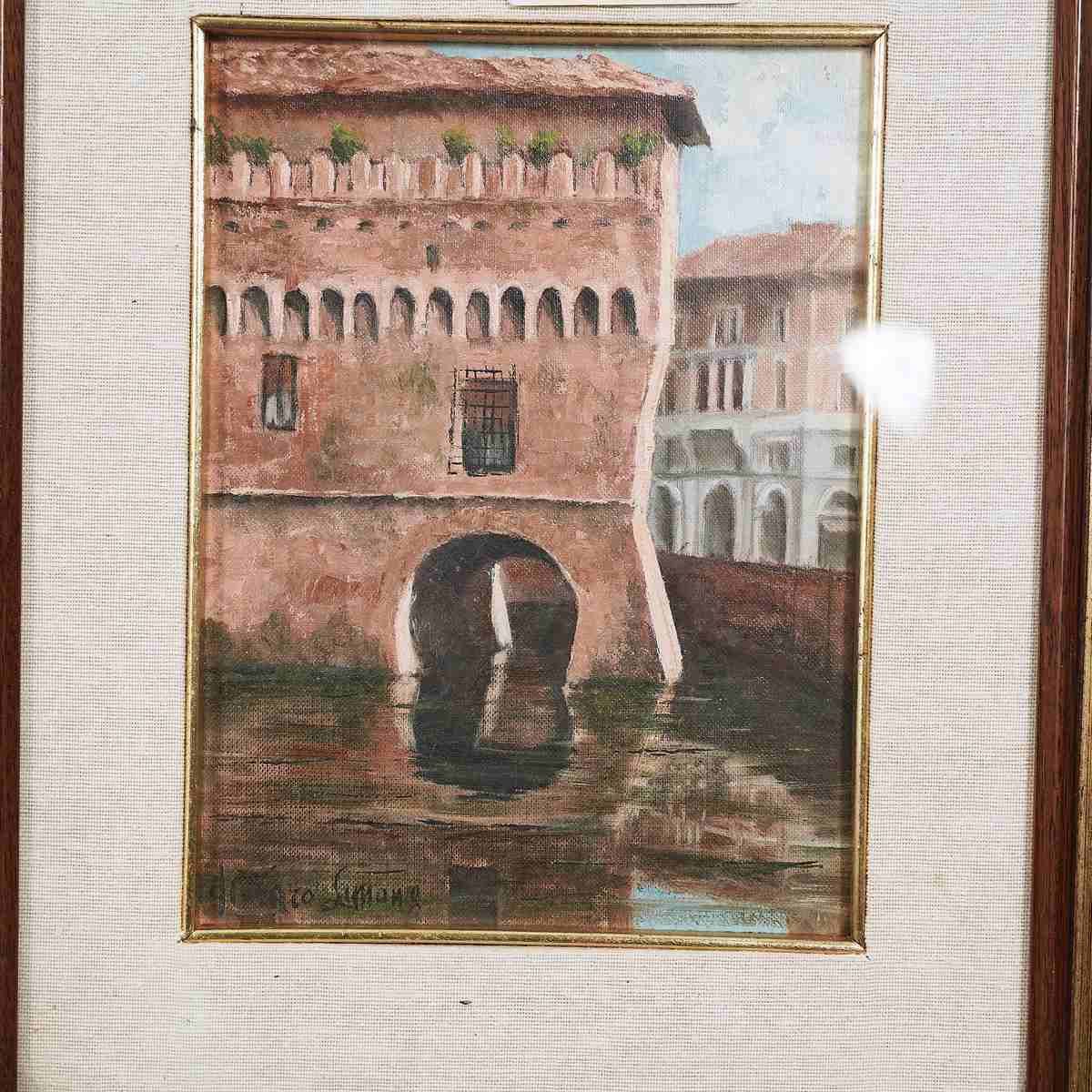 Painting Ferrara Castle Mimes By Caro Limone photo Art