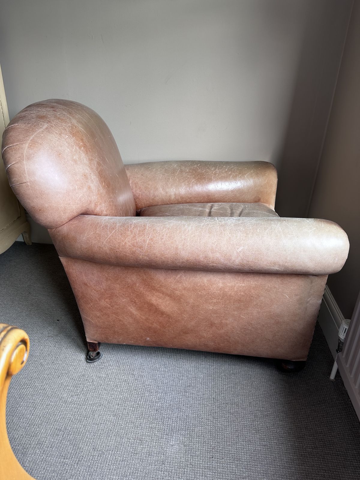 Pair Of Edwardian Leather Club Chairs photo 2695.0