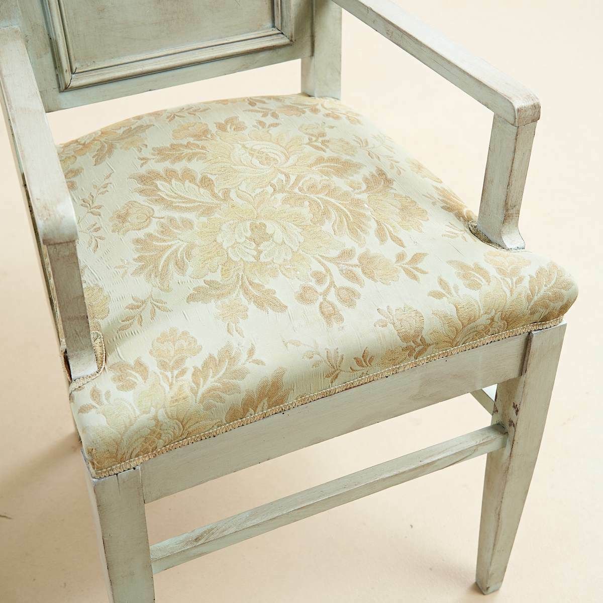 Pair Of Vintage Chairs In Mint Green And Brownish Shades photo 456.0