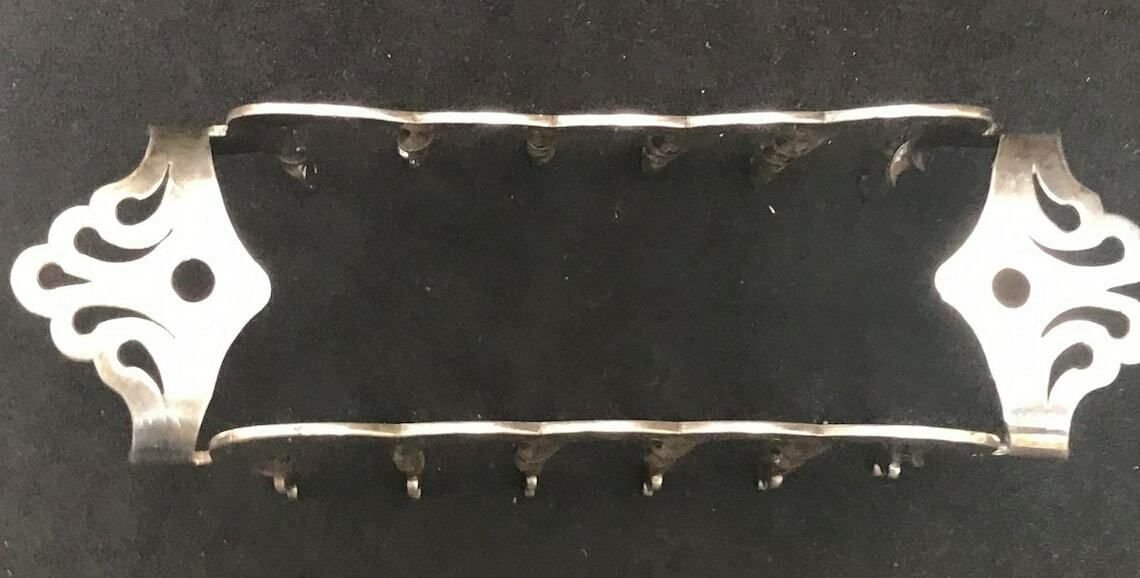 Antique Toast Rack Holder 5 Slices Silver Plated Ship Nordic Shaped Breakfast English Victorian Wedding Gift Hostess Gift photo buy