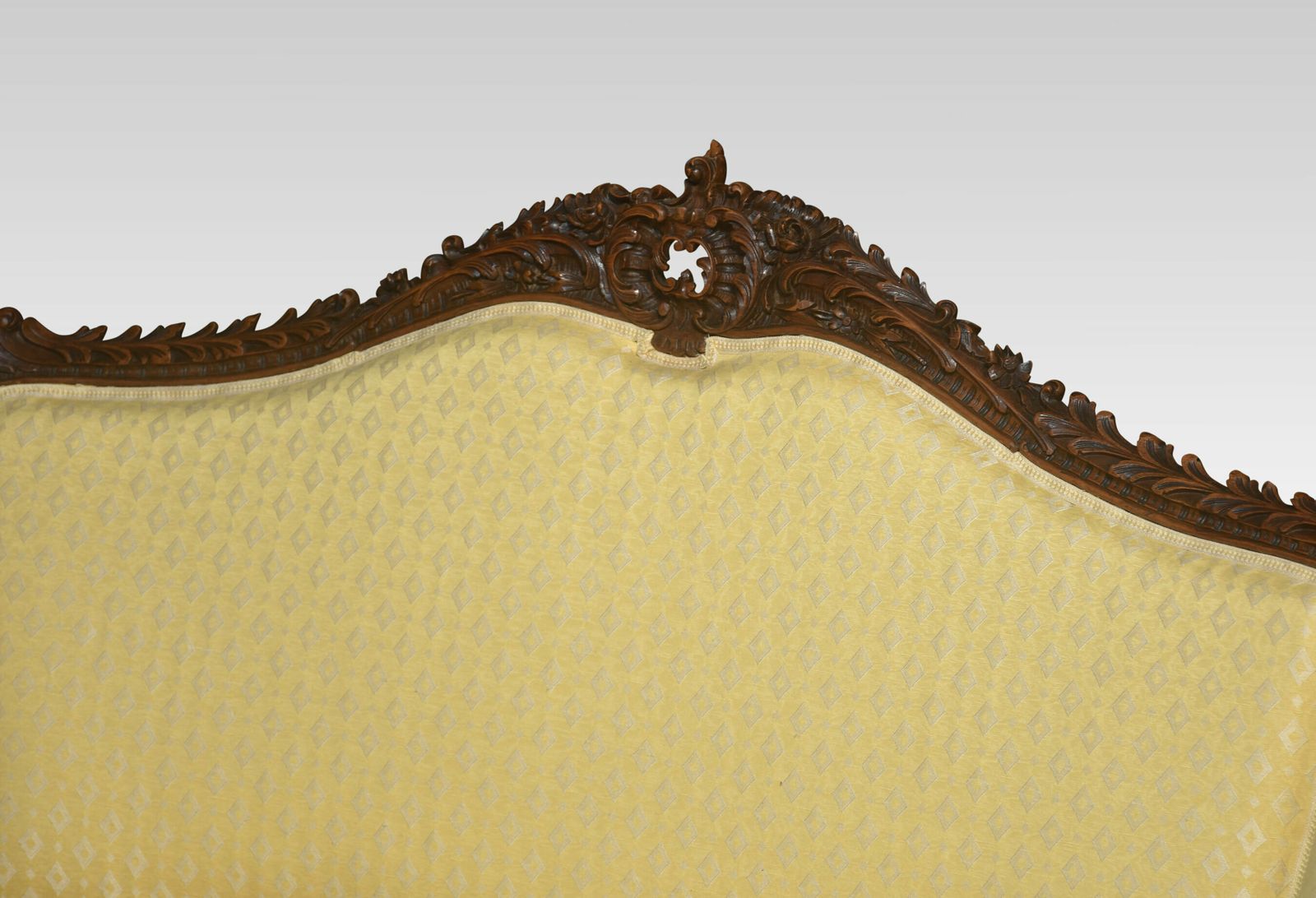 Walnut Framed Two Seater Settee photo vinterior