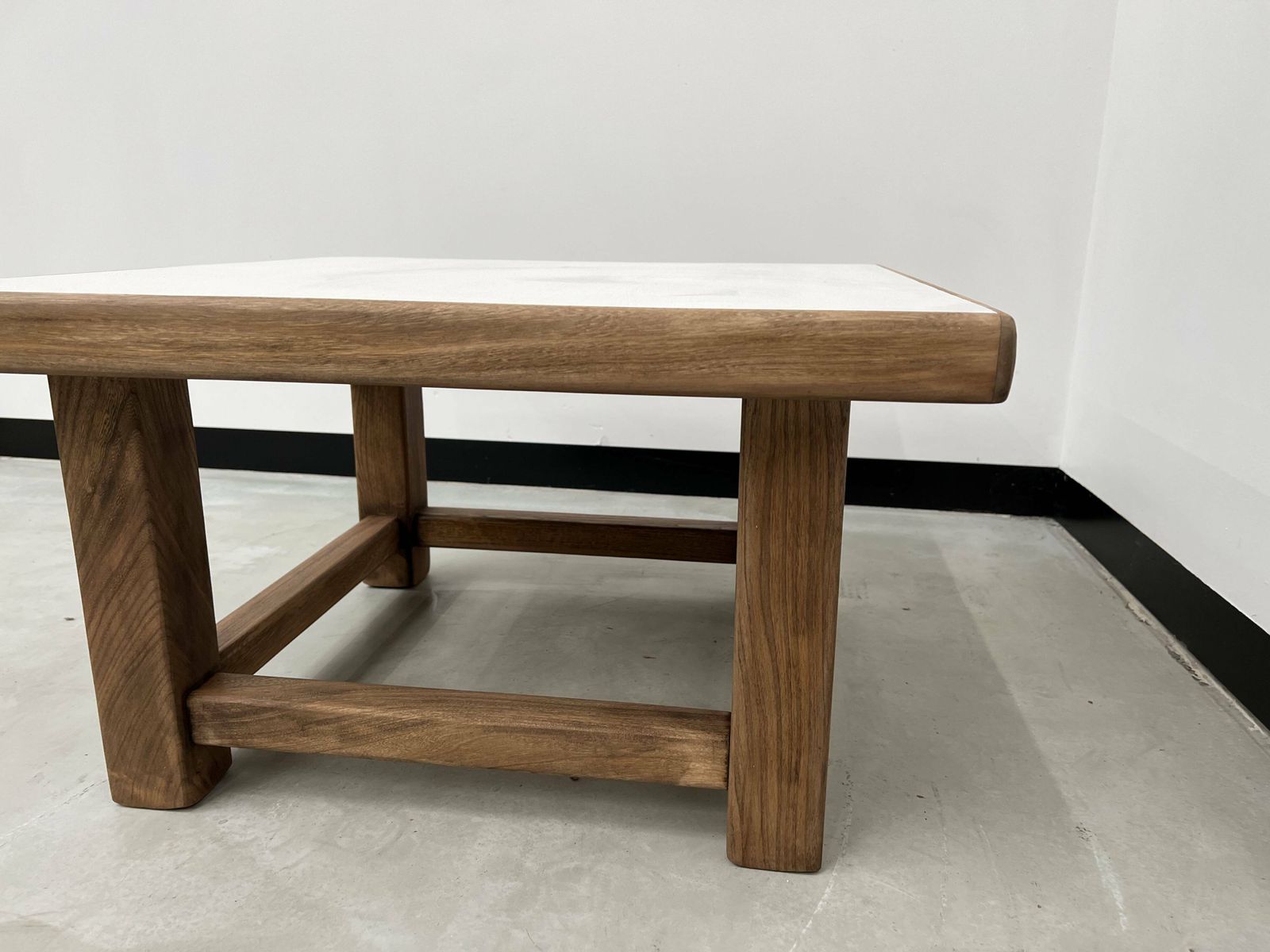 photo for sale Modernist Square Coffee Table In Oak