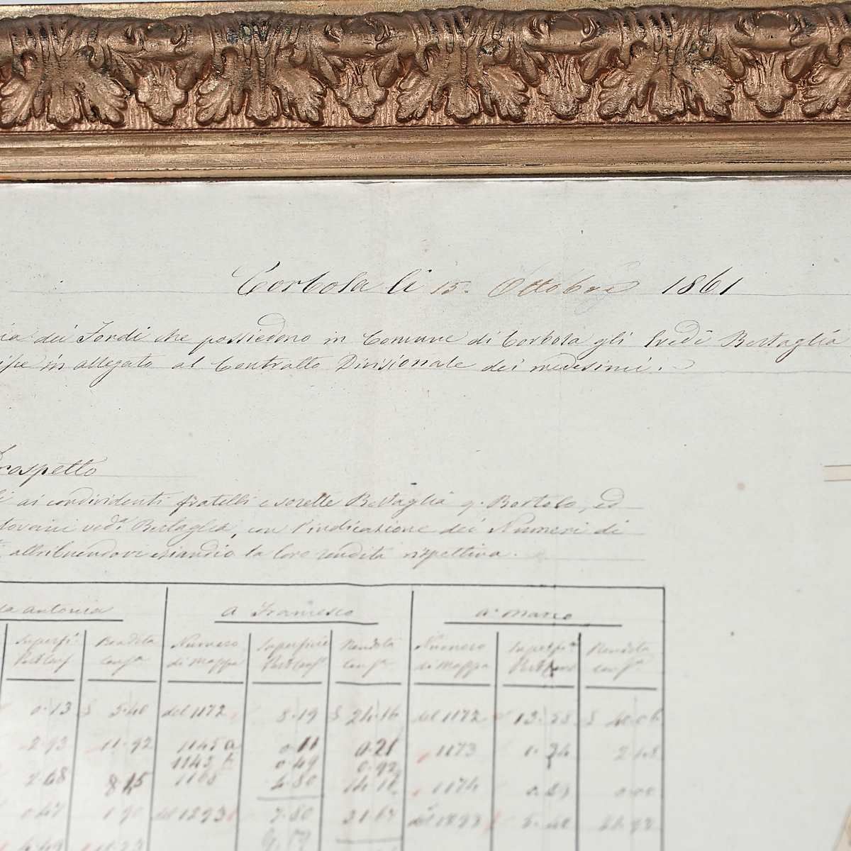 Vierkante Notariële Akte Uit 1861, Gemeente Disbearable, Op Papier photo 239.0