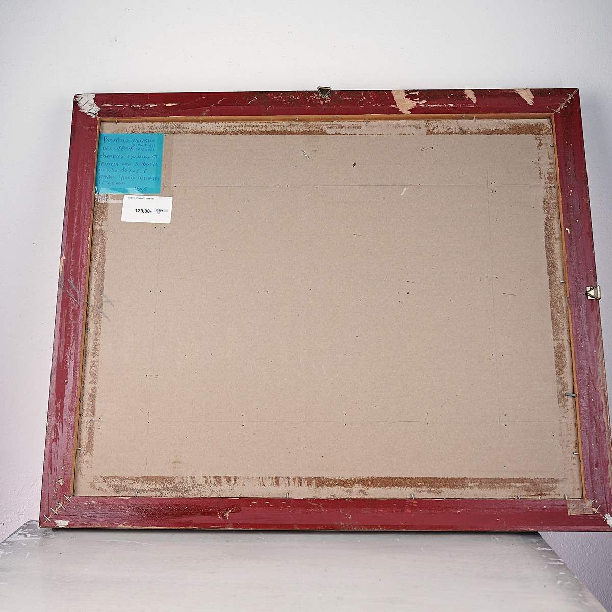 Square Notary Note Of 1861 Municipality Of Disbearable, Original On Paper photo buy