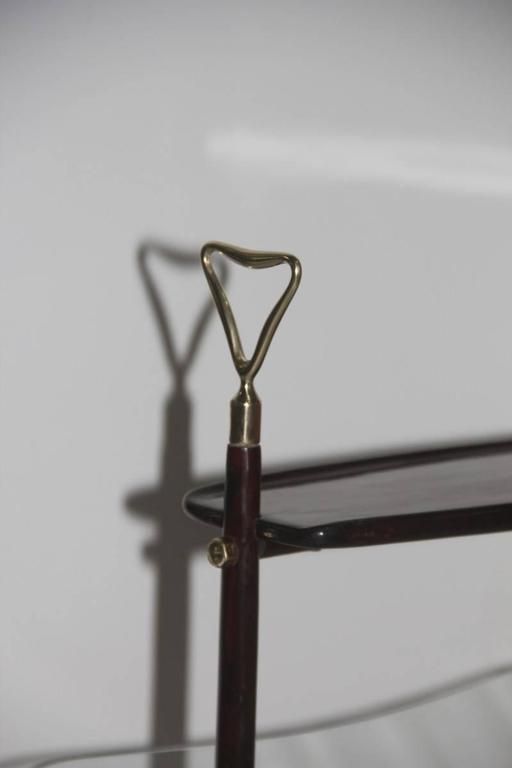 Magazine Rack Cesare Lacca Mid Century Modern Italian Design 1950 Wood Curved photo Home Decor
