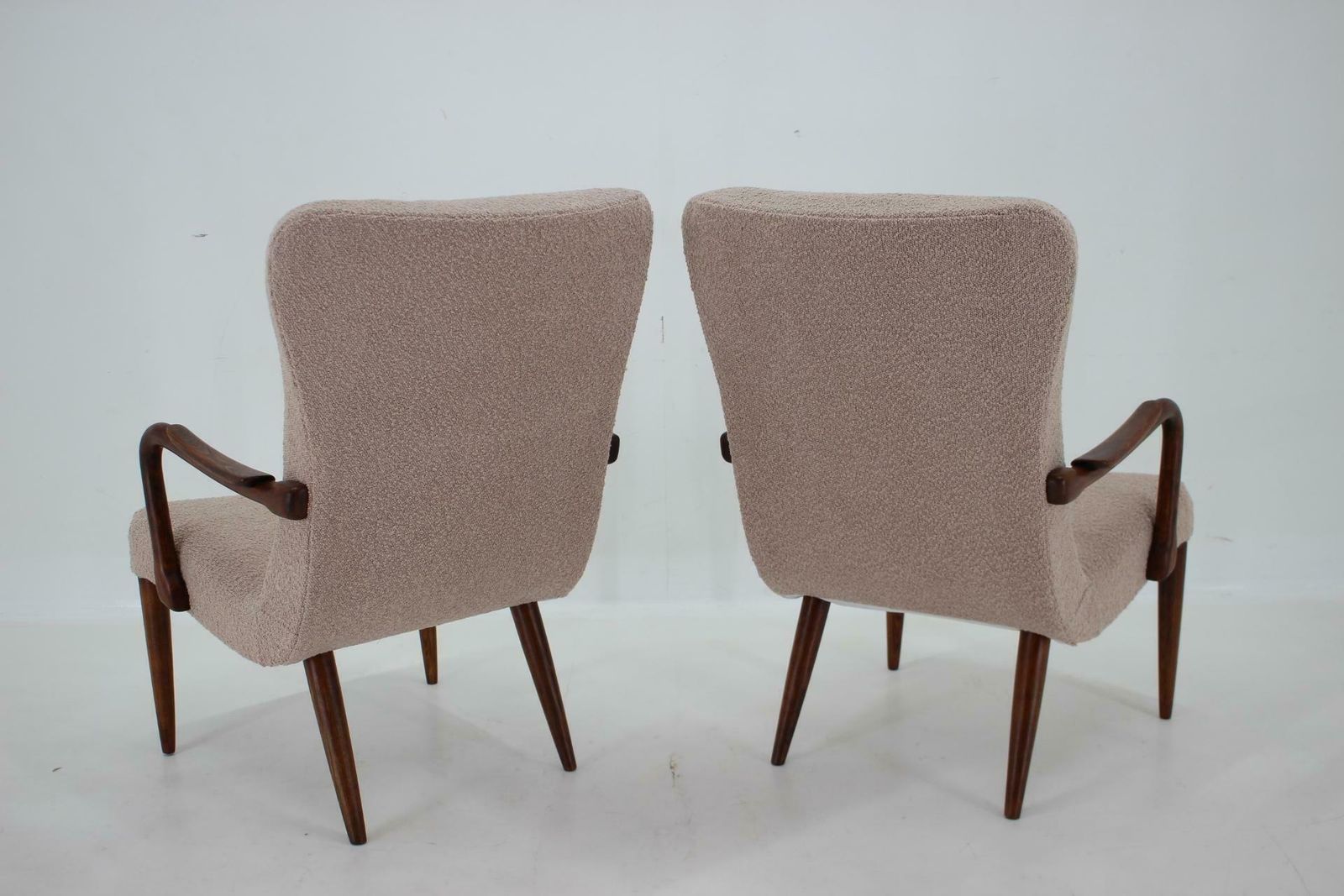 1960s Pair Of Restored Danish Armchairs In Boucle photo buy
