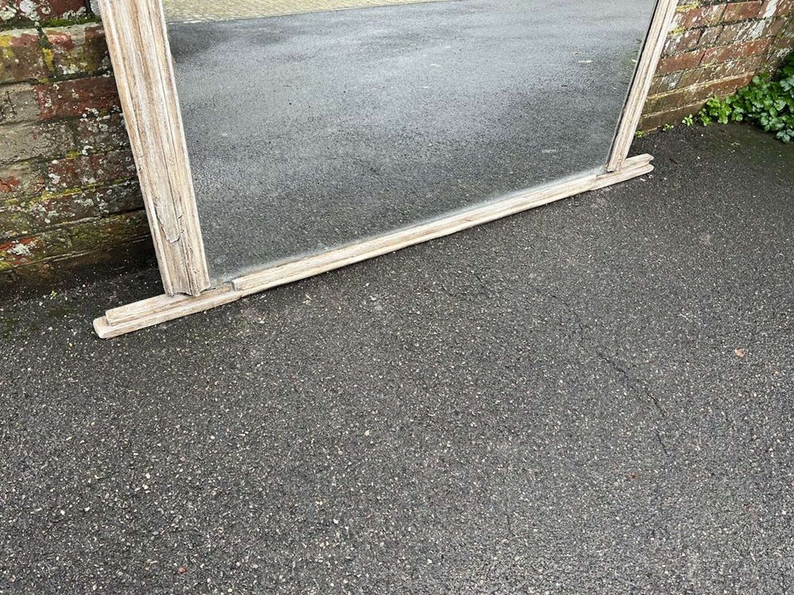 A Spectacular Large Antique English 19th C Arched Top Painted Mirror. photo 2795.0