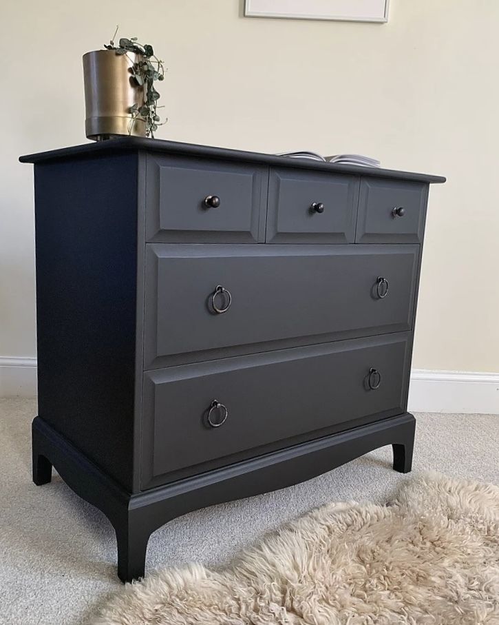 Stag Chest Of 5 Drawers In Matt Brown