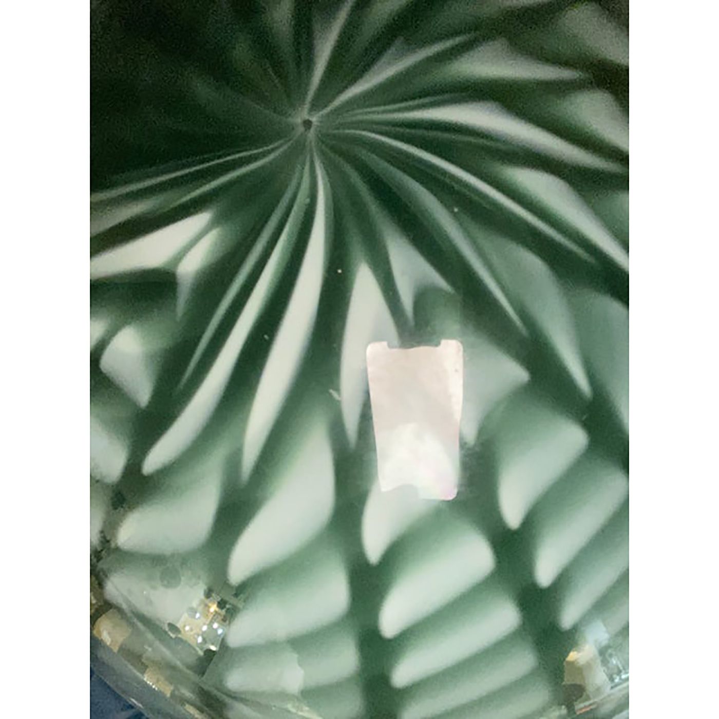 Contemporary Greenand Milky White Spider Sphere Pendant In Murano Glass photo Lighting