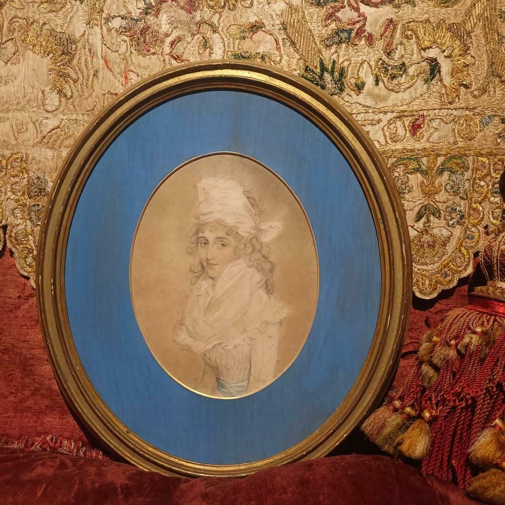 Oval Portrait Of Mrs Jordan, George IV Mistress photo for sale