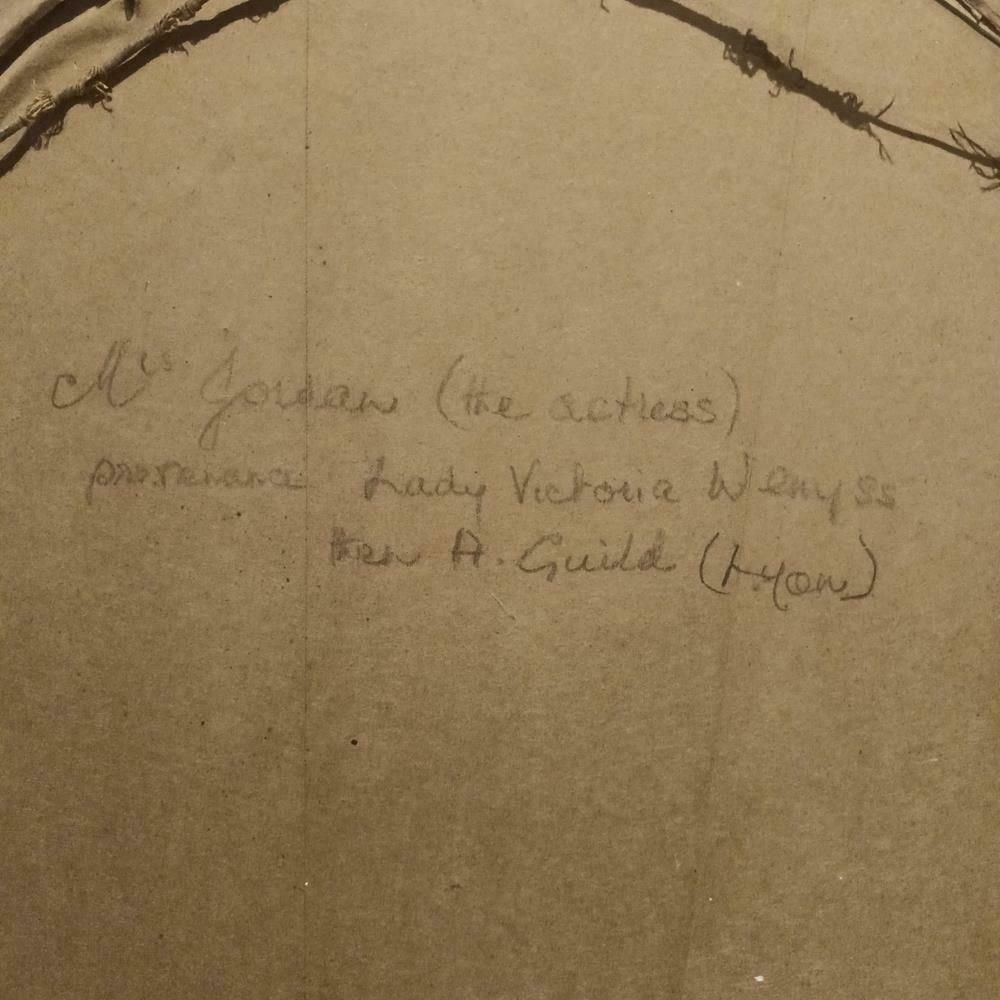Oval Portrait Of Mrs Jordan, George IV Mistress photo vintage
