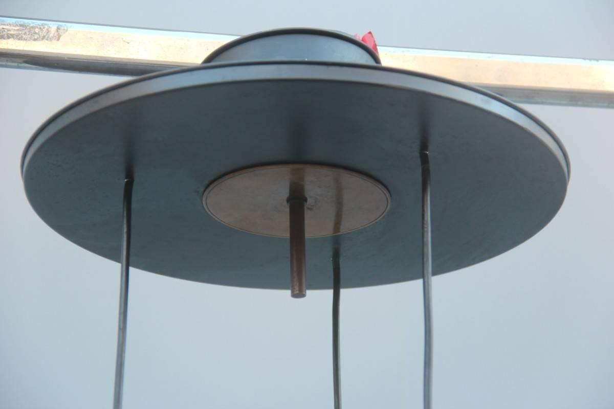 Italian Chandelier Circa 1950 1960 In Brass And Silver Italian Design photo Lighting