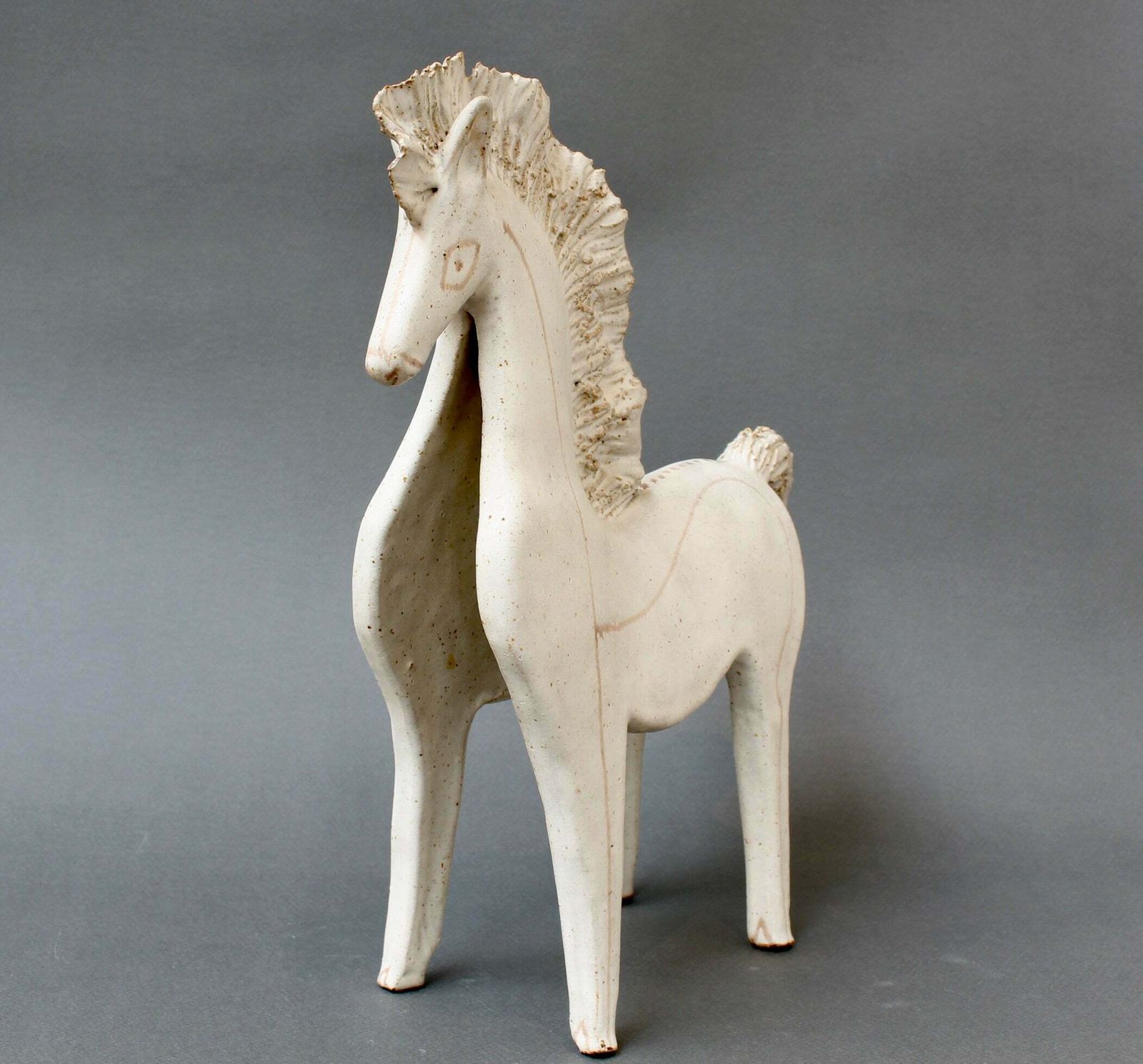 Vintage Ceramic Horse By Bruno Gambone (Circa 1970s)   Large photo Art