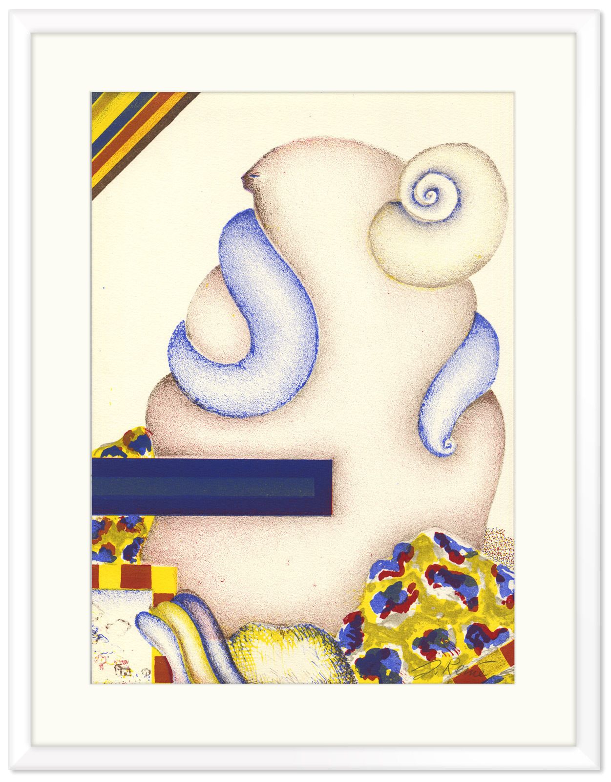 Finely Printed Signed 70s Surreal Lithograph: Jörg Remé, “Von Den Stunden (From The Hours) #8”, 1972