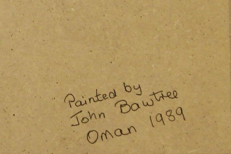 Print From An Oil Of Oman Boats By John Bawtree. photo for sale