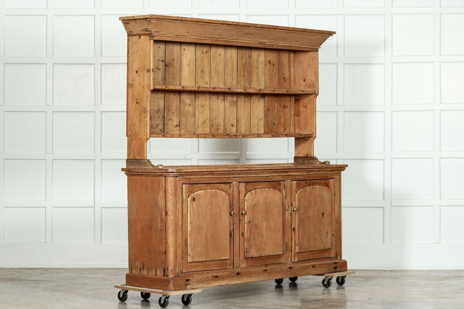 Large 19thc English Pine Vernacular Dresser photo furniture